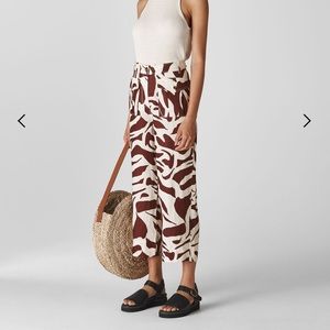 Whistles Ella Linen Zebra Print Pants